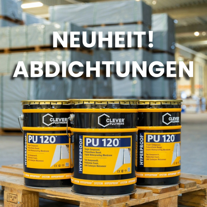 Neu in unserem Sortiment: moderne Abdichtungen – noch höhere Wirksamkeit und Sicherheit für Ihre Projekte.