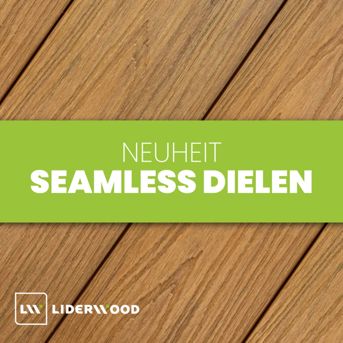 Neu im Sortiment: Fugenlose WPC-Terrassendielen &ndash; Terrassenoptik ohne sichtbare Fugen.