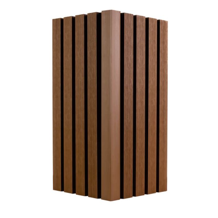 Listwa Kompozytowa narożna Lamelowa Premium Teak 36,5 mm – dł. 2,9 m