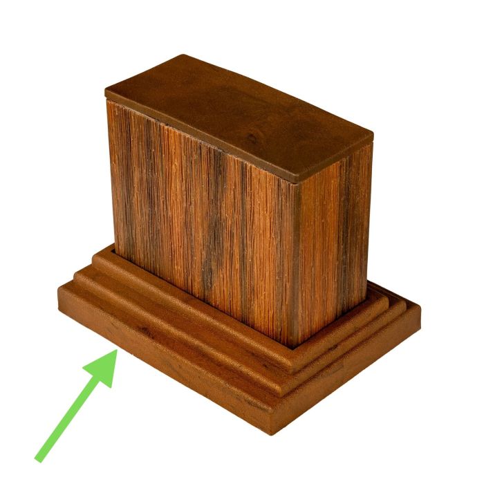 Befestigungselement für Lamellenprofil Dekorativ Premium Teak 9 x 4 cm Befestigungselement für Lamellenprofil Dekorativ Premium Teak 9 x 4 cm
