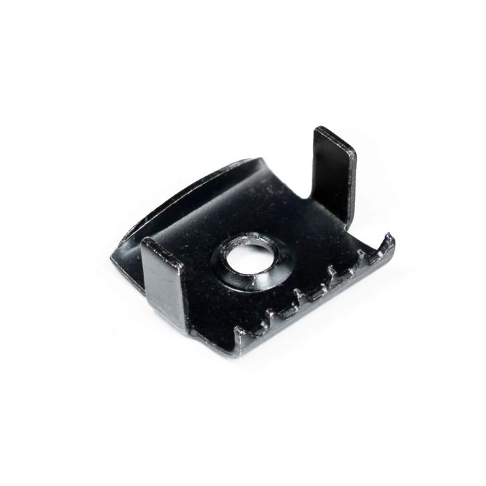 Einzelner Sicherungsclip U-3 aus Edelstahl + Schraube (schwarz) Einzelner Sicherungsclip U-3 aus Edelstahl + Schraube (schwarz)