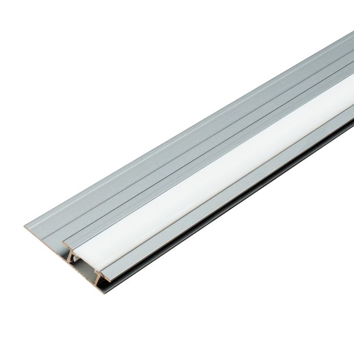 LED-Aluminium-Verbindungsprofil 4,5 mm für Wandpaneele Dunkelgrau Matt – 2,9 m
