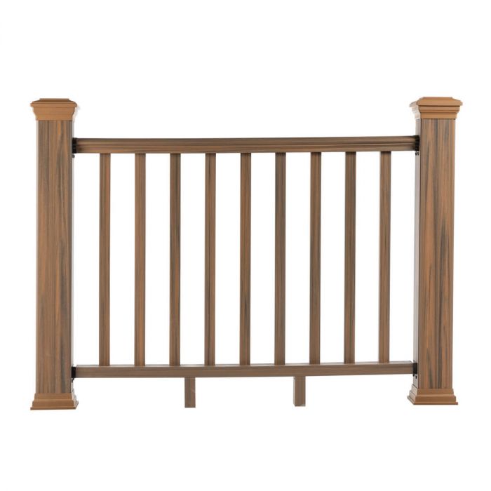Balustrada kompozytowa Teak 157 x 113 cm (2 słupki)