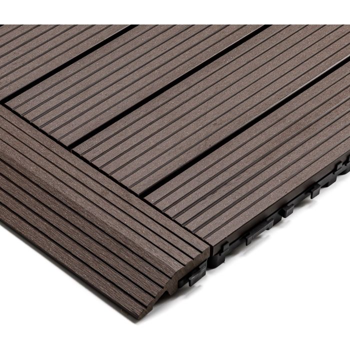 Podest Tarasowy Kompozytowy Boczny Ciemny Brąz