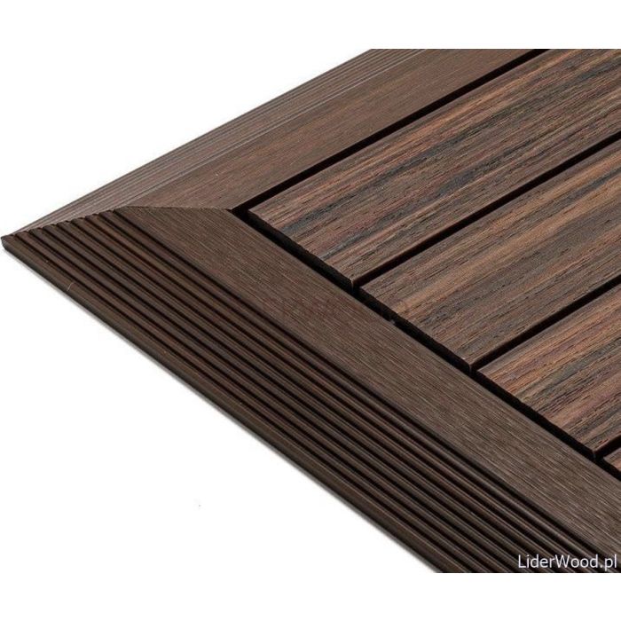 Podest Tarasowy Kompozytowy Premium Narożny Lewy Redwood