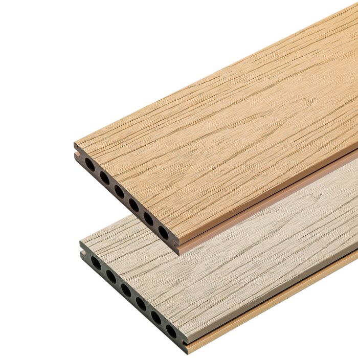 Deska Tarasowa Kompozytowa Premium Ecru / Dąb Jasny – dł. 3,5 m