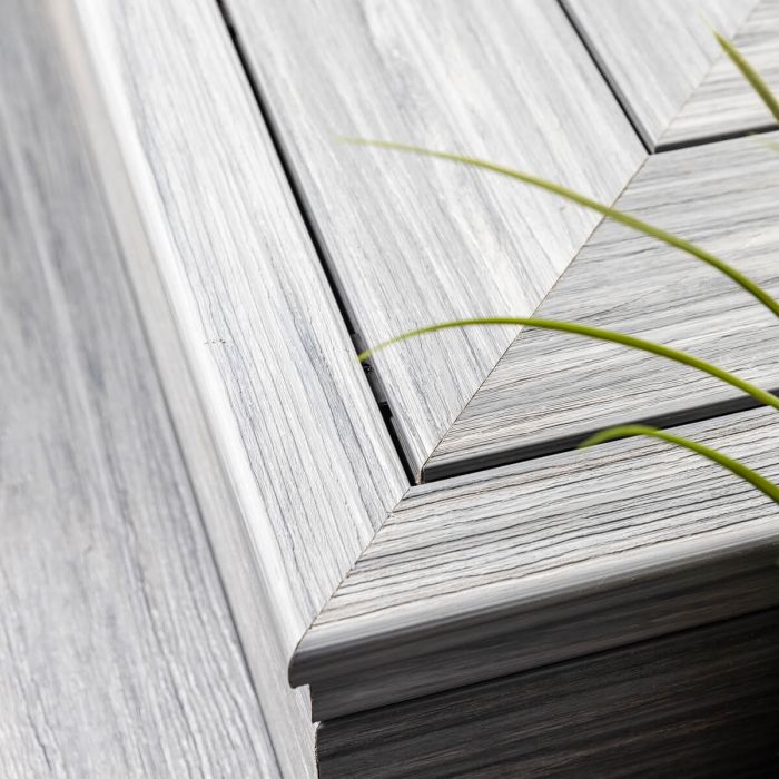 Deska kompozytowa zakończeniowa schodowa Premium Teak – dł. 2,8 m