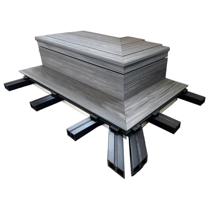 Deska kompozytowa zakończeniowa schodowa Premium Redwood – dł. 2,8 m