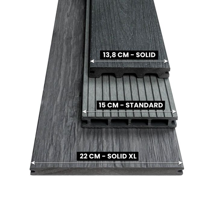 Solid XL WPC Terrassendiele Gray – 3 m