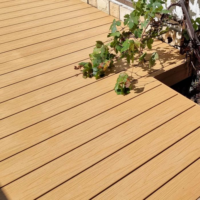 Deska Tarasowa Kompozytowa Premium Ecru / Dąb Jasny – dł. 3,5 m