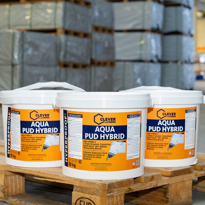 1K-Polyurethan-Abdichtung CLEVER AQUA PUD HYBRID – 20 kg 1K-Polyurethan-Abdichtung CLEVER AQUA PUD HYBRID – 20 kg