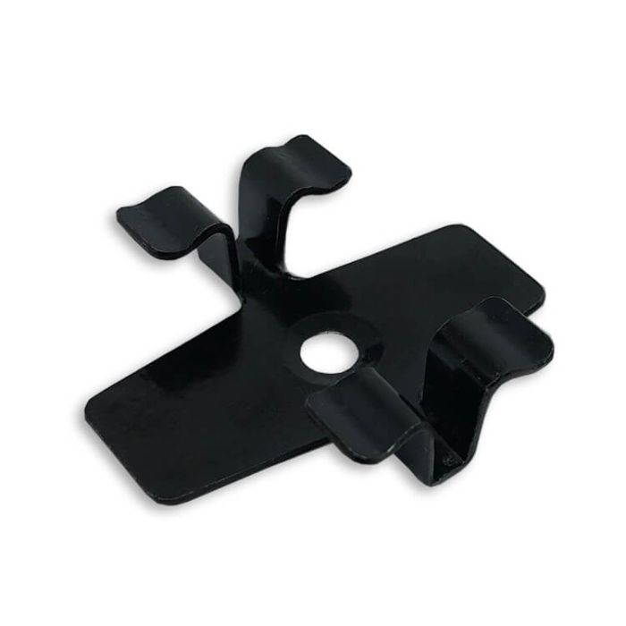 Klips ze stali nierdzewnej L-8 do deski Premium + wkręt – 50 szt. (CZARNY)