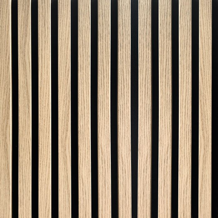 Lamele ścienne akustyczne na filcu Dąb Jasny 2,1 x 30,5 cm – dł. 2,7 m