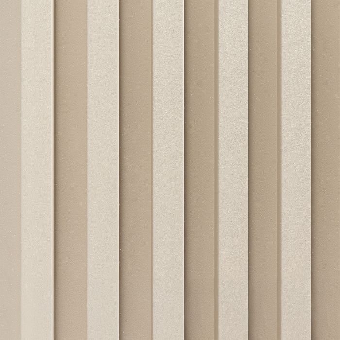 Listwa Lamelowa Zakończeniowa Ecru Brokat 2,4 x 4,3 cm – dł. 2,7 m