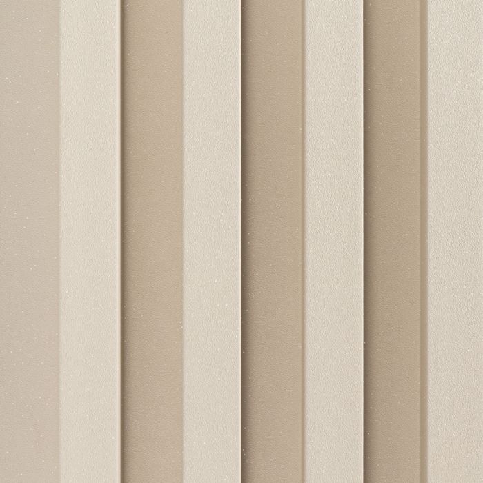 Listwa Lamelowa Zakończeniowa Ecru Brokat 2,4 x 4,3 cm – dł. 2,7 m