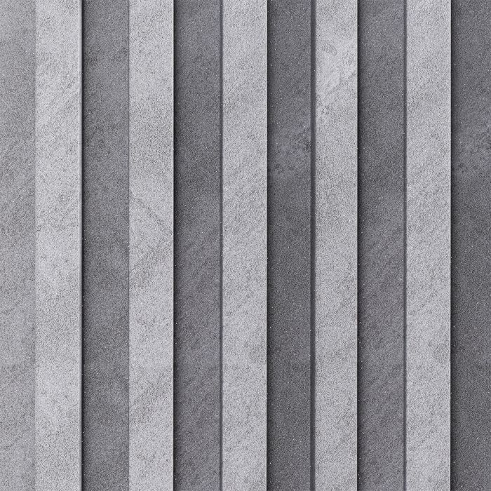 Lamele Ścienne Dekoracyjne Szary Brokat 2,4 x 16,8 cm – dł. 2,7 m