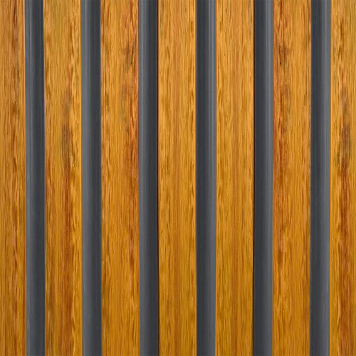 Deska Elewacyjna Kompozytowa Lamelowa Trapez Dąb Bursztynowy / Szary – dł. 2,9 m