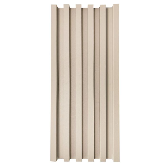 Listwa Lamelowa Zakończeniowa Ecru Brokat 2,4 x 4,3 cm – dł. 2,7 m