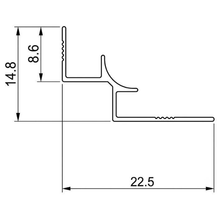 Aluminium-Inneneckprofil 4,5 mm für Wandpaneele Kupfer Matt – 2,9 m Aluminium-Inneneckprofil 4,5 mm für Wandpaneele Kupfer Matt – 2,9 m