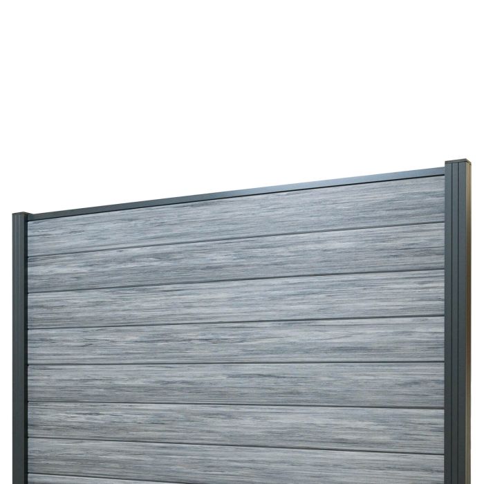 Panel ogrodzeniowy kompozytowy Premium Gray – 2 słupki Panel ogrodzeniowy kompozytowy Premium Gray – 2 słupki