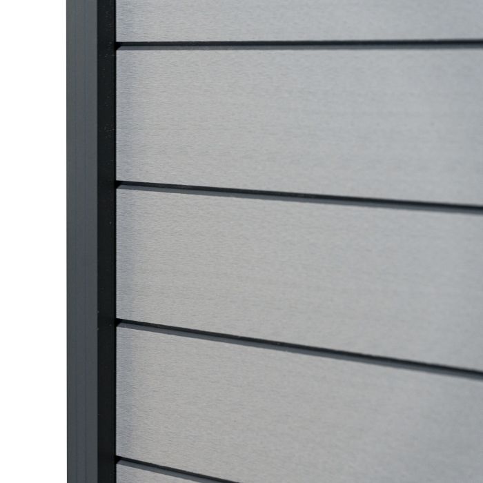 Standard WPC-Zaunpaneel Grau – 1 Pfosten Standard WPC-Zaunpaneel Grau – 1 Pfosten