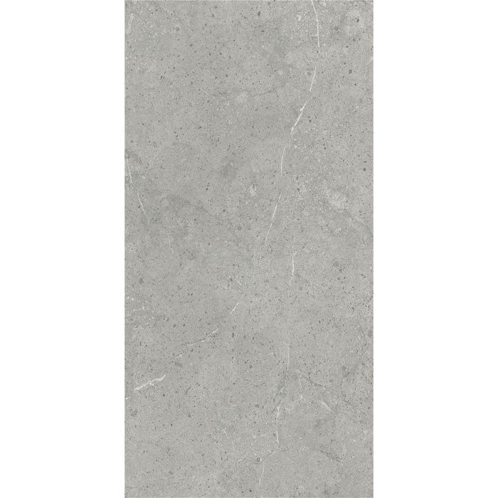 SPC-Vinylbodenpaneel Stein Limestone Grau Matt 45 × 90 cm 4 mm