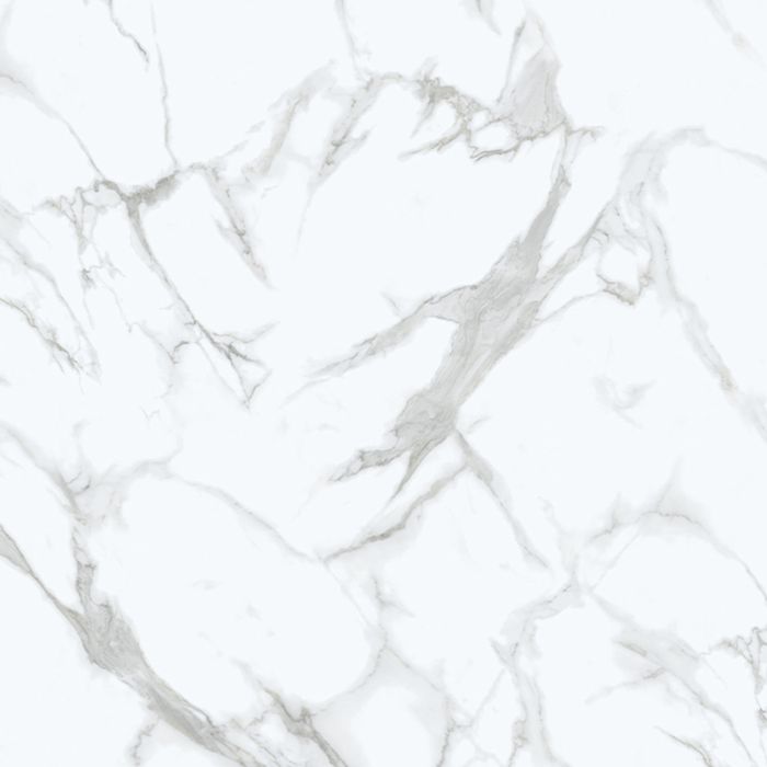SPC-Vinylbodenpaneel Marmor Calacatta Weiß Glänzend 45 × 90 cm, 4 mm