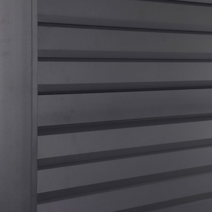 Verstellbares horizontales Lamellenpaneel für Gartenpergola Anthrazit