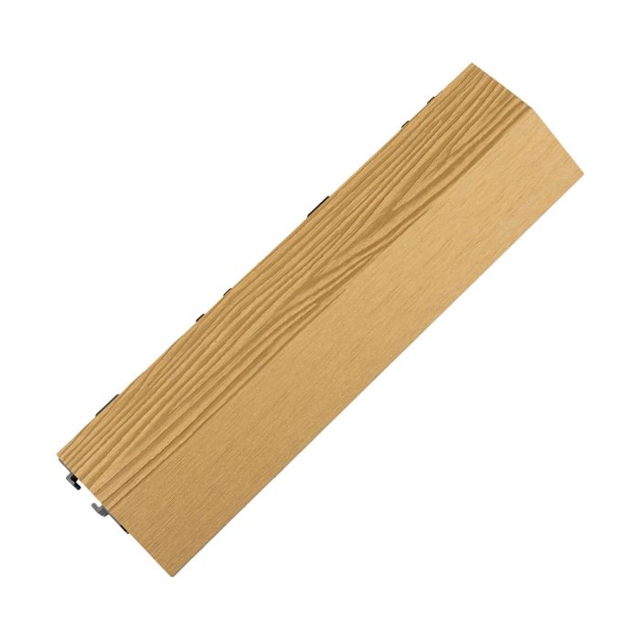 WPC Terrassenfliese 3D Seite Honig Teak WPC Terrassenfliese 3D Seite Honig Teak