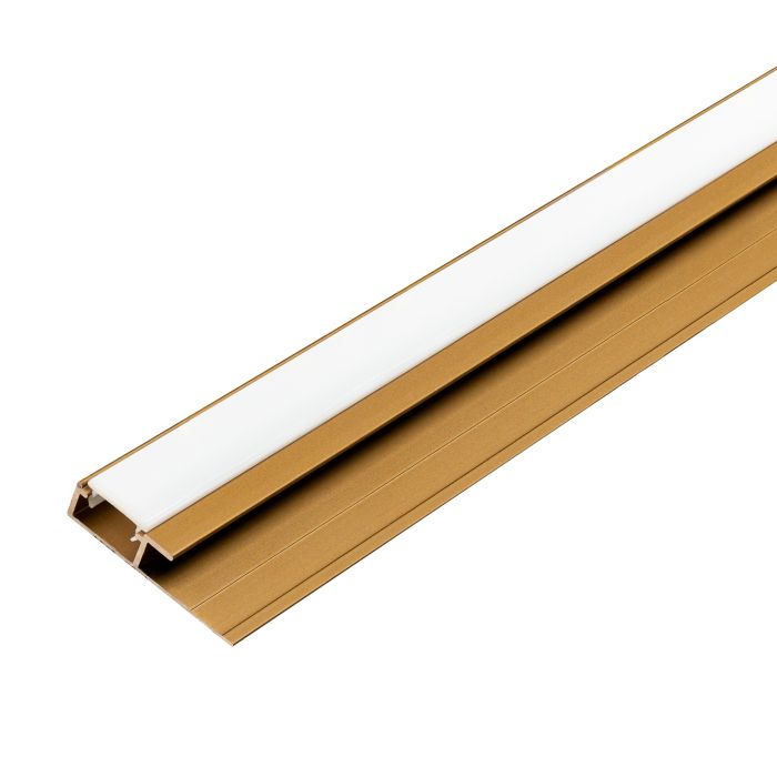 LED-Aluminium-Abschlussprofil 4,5 mm für Wandpaneele Goldene Matt – 2,9 m LED-Aluminium-Abschlussprofil 4,5 mm für Wandpaneele Goldene Matt – 2,9 m