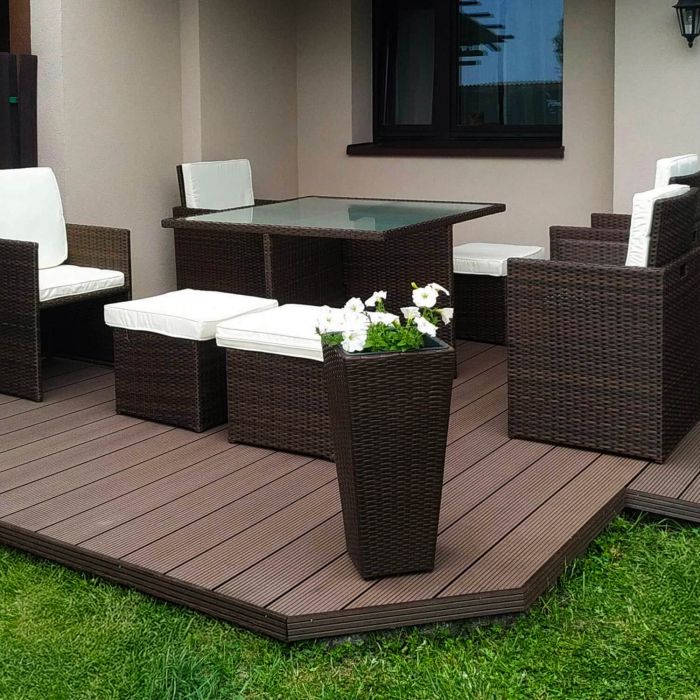 Deska Tarasowa Kompozytowa Standard 15 Brąz – dł. 3 m