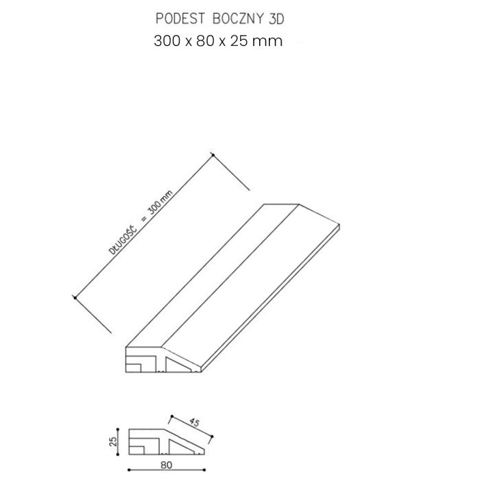 Podest Tarasowy Kompozytowy 3D Narożny Lewy Miodowy Teak Podest Tarasowy Kompozytowy 3D Narożny Lewy Miodowy Teak