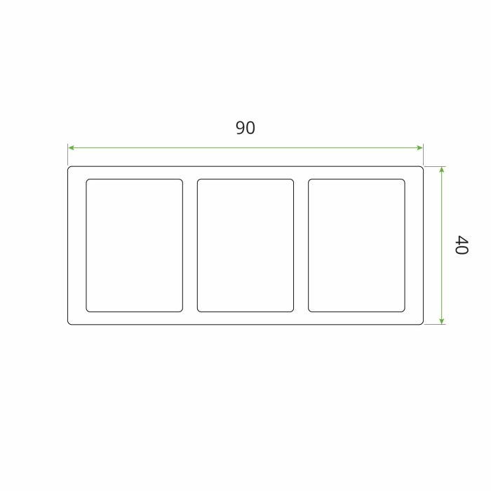 WPC Lamellenprofil Dekorativ 9x4 cm Premium Antique – 2,8 m WPC Lamellenprofil Dekorativ 9x4 cm Premium Antique – 2,8 m