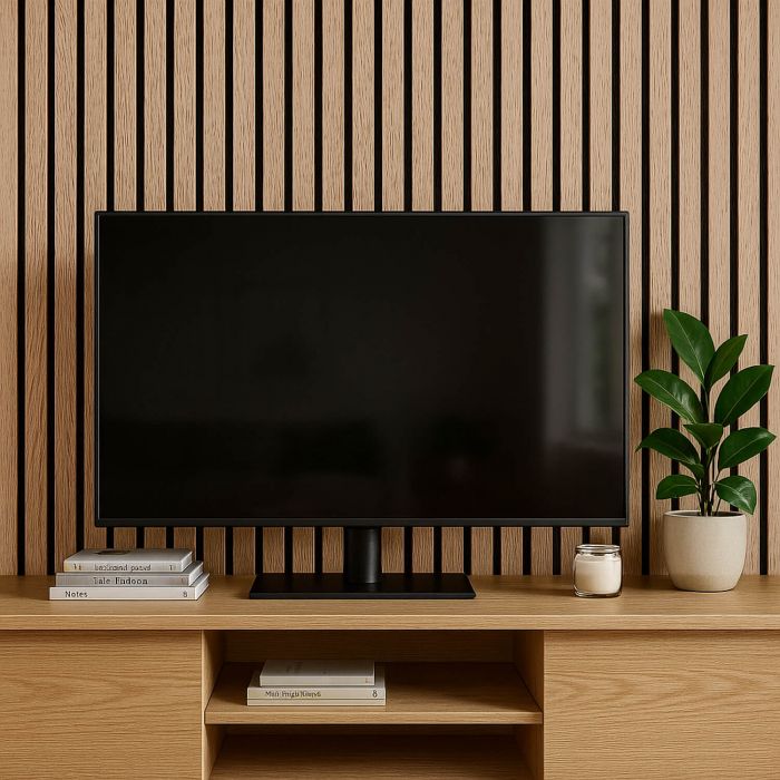 Lamele ścienne akustyczne na filcu Dąb Sonoma 2 x 32 cm – dł. 2,7 m