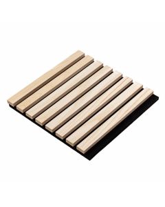 Panel lamelowy ścienny akustyczny na filcu Drewno Naturalne Fornir 32 x 32 cm
