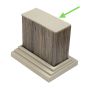 Endkappe für Lamellenprofil Dekorativ Premium Antique 9 x 4 cm