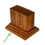 Befestigungselement für Lamellenprofil Dekorativ Premium Teak 9 x 4 cm