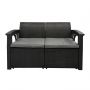 Zestaw Mebli Ogrodowych z technorattanu 4-osobowy Sofia Antracyt