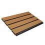 Lamellenzaunbrett DUO Premium Amber / Schwarz - 1,8 m