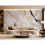 Wall Panel XXL  Arabescato Gold Glänzend 120 x 280 cm 3 mm – Set of 3 (ABC)
