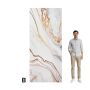 Wandpaneel XXL Arabescato Gold Glänzend 120 x 280 cm 3 mm (B)