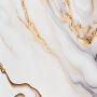 Wandpaneel XXL Arabescato Gold Glänzend 120 x 280 cm 3 mm (B)