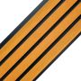 Premium WPC Fassadenlamellen Bernstein Eiche / Schwarz - 2,9 m