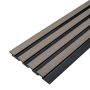 WPC Fassadenlamellen DUO Antique / Schwarz - 2,9 m