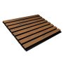 Premium WPC Fassadenlamellen Natural Eiche / Schwarz - 2,9 m