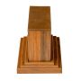 Endkappe für Lamellenprofil Dekorativ Premium Teak 9 x 4 cm