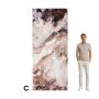 Wandpaneel XXL Emperador Schwarz Glänzend 120 x 280 cm 3 mm (C)