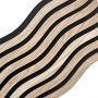 Lamele ścienne akustyczne na filcu S-Line Dąb Naturalny Fornir 2,1 x 30,5 cm – dł. 2,7 m