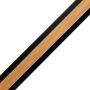 WPC Verbindungsleiste Lamellen Premium Natural Eiche / Schwarz – 2,9 m