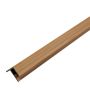 WPC Lamellen Leiste Typ F Premium Natural Eiche / Schwarz 36,5 x 49,5 mm – 2,9 m